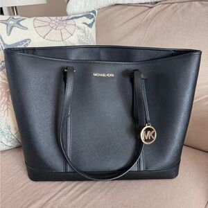 Michael Kors Black Leather Tote